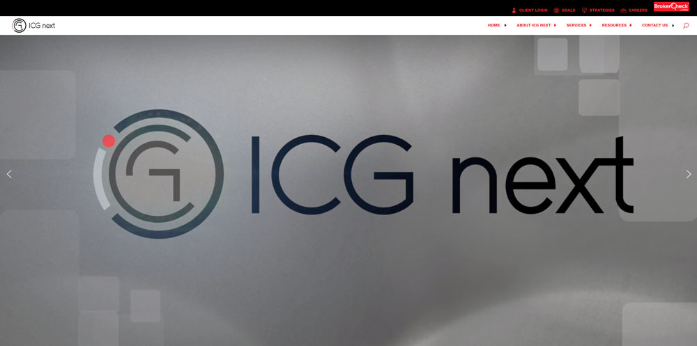 ICG next website design by John Rod & Co digital marketing agency